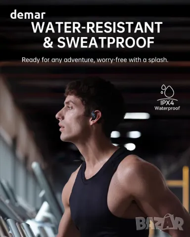 Слушалки с отворено ухо Baseus Bowie MF1 Bluetooth 5.4, ENC, IPX4, снимка 6 - Безжични слушалки - 49493959