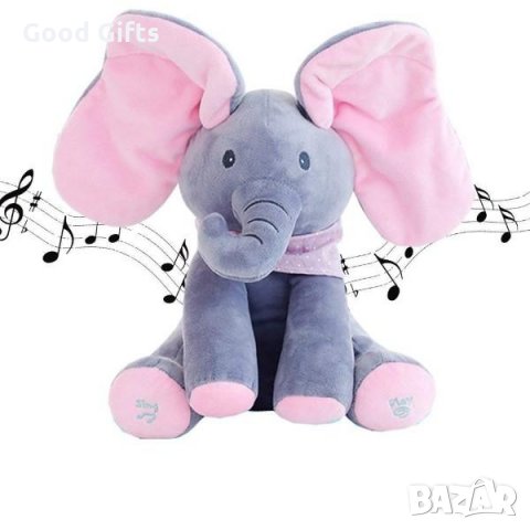 Детско пеещо слонче, снимка 5 - Плюшени играчки - 34705628