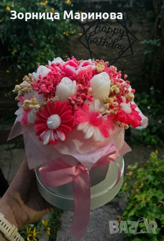 Ароматни букети от свещи, ръчна изработка , снимка 16 - Декорация за дома - 51321982