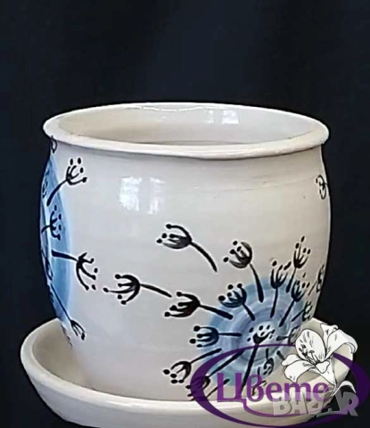 Керамични саксии -ръчна изработка 🇧🇬, снимка 3 - Декорация за дома - 48306737