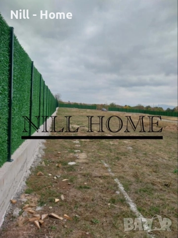 Поцинкована мрежа с декорация ( ИЗКУСТВЕНА ТРЕВА ) 4 мм. Тел / 40 мм. Око, снимка 9 - Огради и мрежи - 52303688