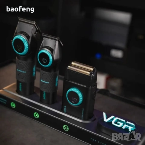 Нов 32 части VGR Stepless 4 в 1 за барбер / фризьори Професионален комплект машинки за подстригване , снимка 2 - Фризьорски принадлежности - 53525179