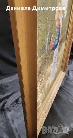 Картина рисувана върху платно, момиче сред природата, снимка 10 - Картини - 48405350