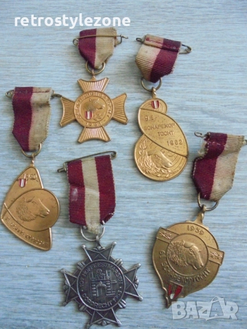 № 8346 Стари медали / ретро значки / колекционерски комплект (5 броя), снимка 5 - Други ценни предмети - 51527254