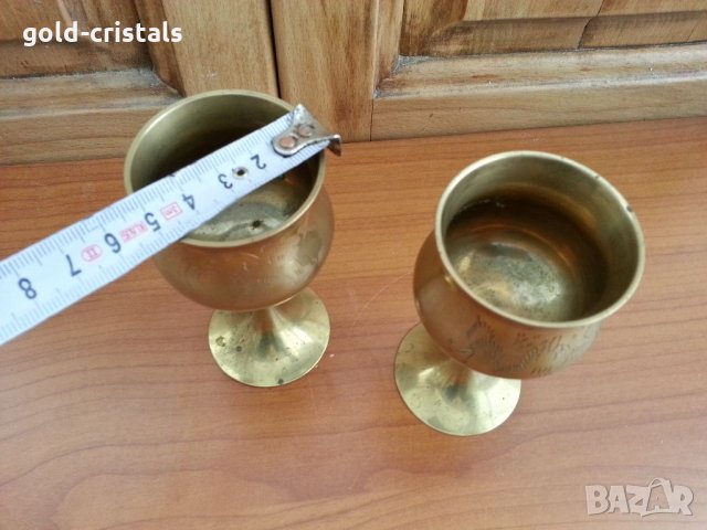Две чаши от месинг гравирани , снимка 4 - Антикварни и старинни предмети - 32889140