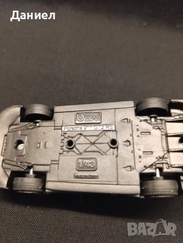 Количка Burago Porsche 911 GT2 RS, снимка 4 - Колекции - 52262028