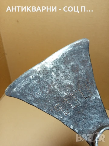 Соц Стара Ръчно Кована Мотика Чапа Номер 1. Тегло 0.650кг., снимка 8 - Антикварни и старинни предмети - 50704754