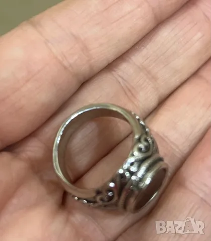 Мъжки пръстен BLACK KNIGHT неръждаема стомана, снимка 10 - Пръстени - 48595892