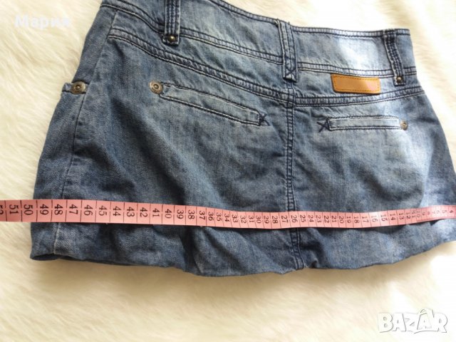 Дънкова къса пола 4 лв, снимка 5 - Поли - 26439909