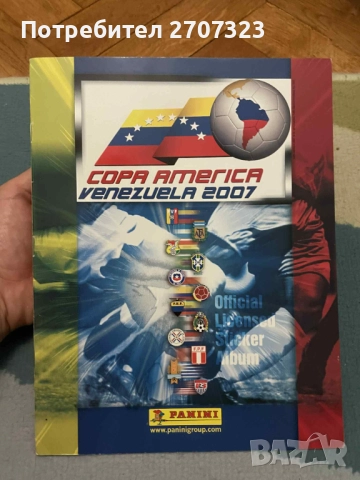 Албум Панини Копа Америка 2007 - изцяло попълнен
