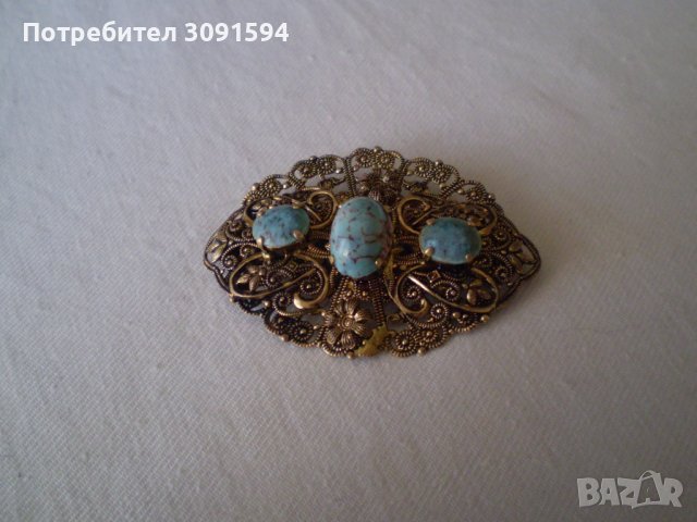Антикварна дамска  брошка , снимка 1 - Антикварни и старинни предмети - 36738059
