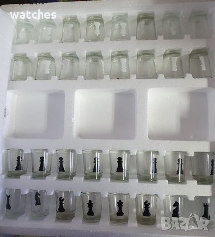 Шах с шот-чашки, снимка 3 - Шах и табла - 28017452