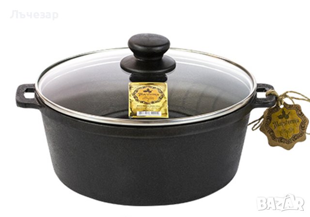 Чугунени тенджери 2л-6л, снимка 9 - Съдове за готвене - 11475138
