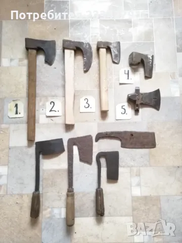 Брадвички,секирки,сатъри, ковани в различни времена., снимка 2 - Антикварни и старинни предмети - 39385811