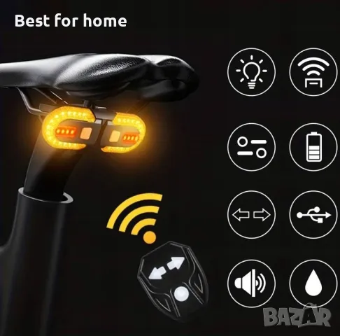 Мигачи за велосипеди с  USB дистанционно управление UPXSXT, снимка 5 - Аксесоари за велосипеди - 49782974