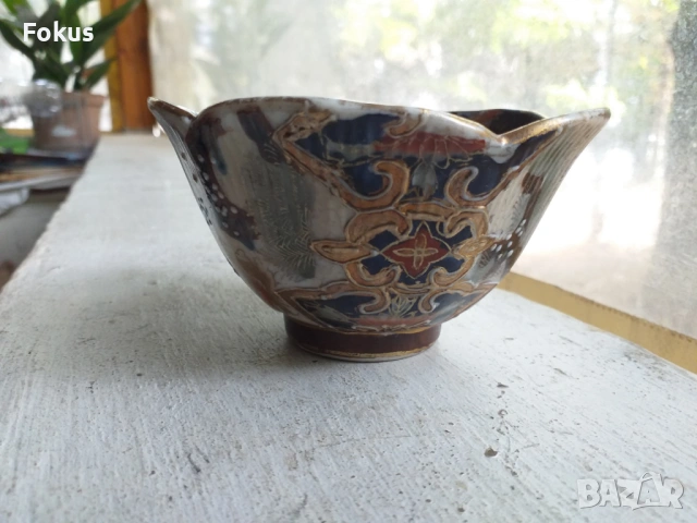 Стар китайски порцелан Сатцума купичка satsuma, снимка 2 - Антикварни и старинни предмети - 53452976