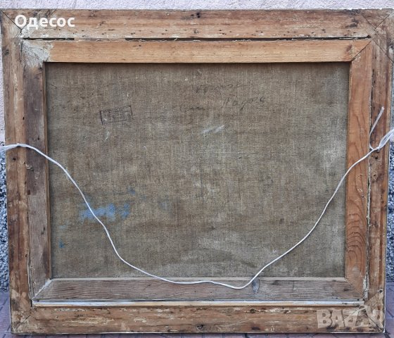 Стара  маслена картина нарисувана Столицата на Древна Русия, снимка 7 - Антикварни и старинни предмети - 43929122