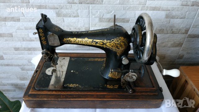 Стара ръчна шевна машина - Singer - 1912 година, снимка 2 - Антикварни и старинни предмети - 35611304