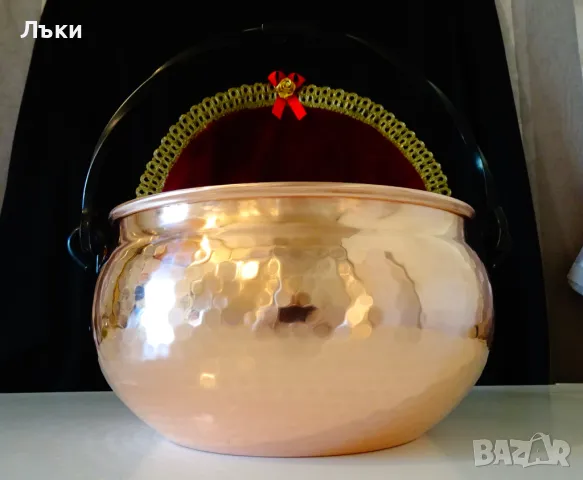 Медна тенджера Vinora,котле,менче 4 литра. , снимка 4 - Антикварни и старинни предмети - 47737319