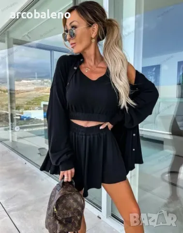 Дамски ежедневен ваканционен комплект от три части INS, 6цвята , снимка 9 - Комплекти - 49863393