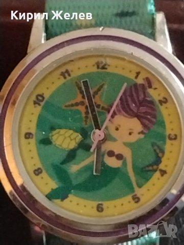 Красив детски часовник Морски свят Русалка свеж интересен модел 26790, снимка 2 - Детски - 43756250