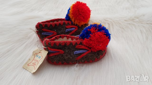  Детски пантофи от чиста вълна №19/20 - НОВИ, снимка 2 - Детски пантофи - 35026084