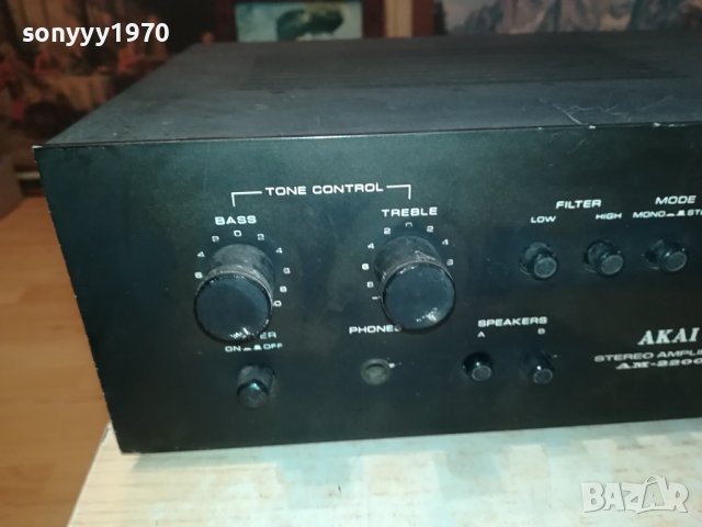 AKAI AM-2200 AMPLIFIER-MADE IN JAPAN 2901242036, снимка 4 - Ресийвъри, усилватели, смесителни пултове - 44026543