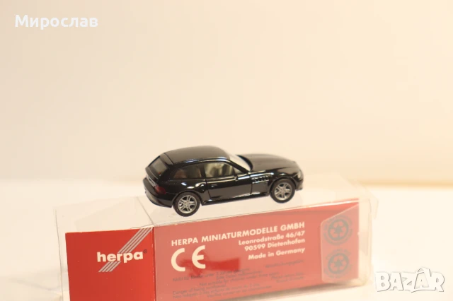 HERPA H0 1/87 BMW Z3 МОДЕЛ КОЛИЧКА ИГРАЧКА, снимка 6 - Колекции - 51425904