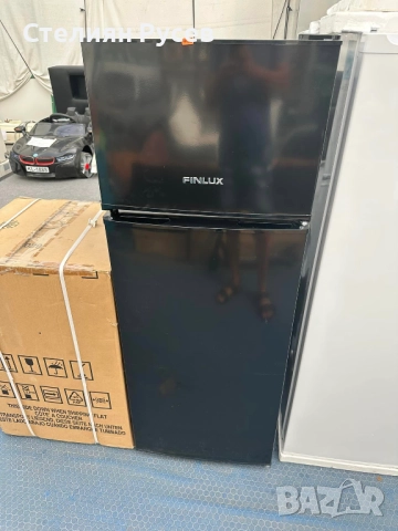 0025 нов хладилник с фризер finlux fxra 260b цена 445лв цвят черен 2г гаранция/ НОВ Размер (В/Ш/Д) (, снимка 2 - Хладилници - 52068264