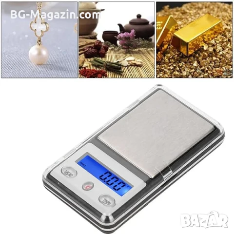 Точна малка джобна електронна везна кантар мини 0.01 до 200г за храна бижута злато камъни бижутерска, снимка 2 - Везни - 50929610