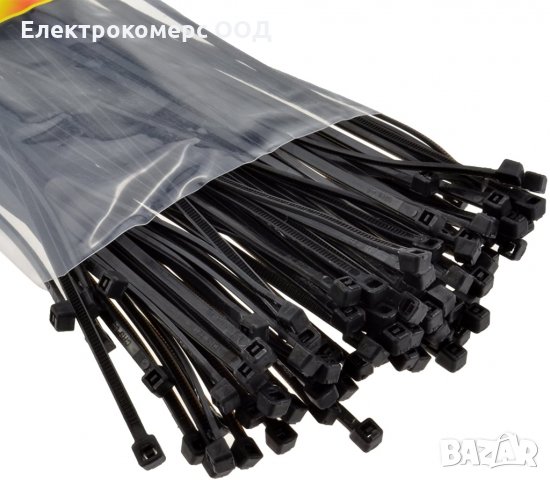 Комплект кабелни превръзки (свински опашки) GPH черни/бели, снимка 2 - Железария - 28066739