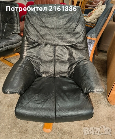 3937 Relax кресло от естествена кожа 