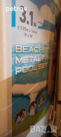 Басейн с метална конструкция, снимка 2 - Басейни и аксесоари - 50223484