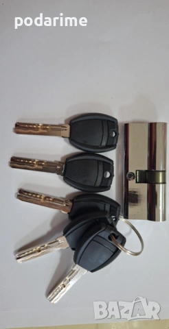 Комплект за китайска входна врата - брава, дръжки, патрон, снимка 6 - Входни врати - 41142151