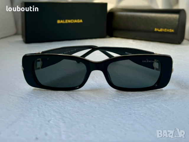 Balenciaga правоъгълни дамски слънчеви очила 1:1 с лого, снимка 2 - Слънчеви и диоптрични очила - 44865156