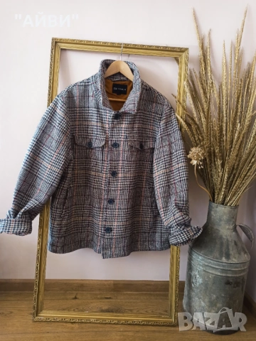 Дамска карирана риза-яке овършърт, снимка 3 - Якета - 53204650
