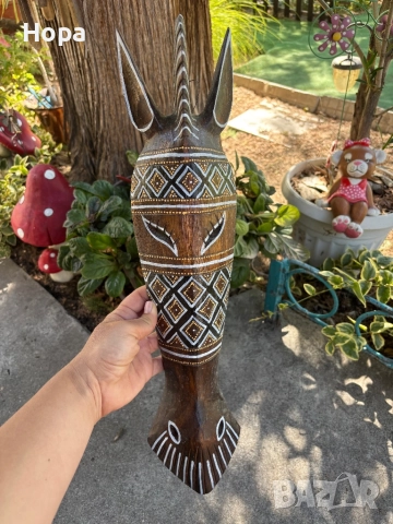 Маска за стена от дърво 50см. Последен 1 брой., снимка 9 - Пана - 36436122