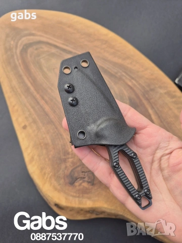 Компактен тактически нож FOX Aka Elmax,фултанг с кания Kydex, снимка 10 - Ножове - 53377127