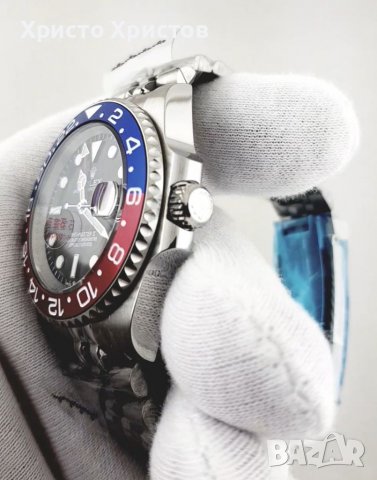 Мъжки луксозен часовник ROLEX GMT-MASTER II PEPSI , снимка 9 - Мъжки - 37098454