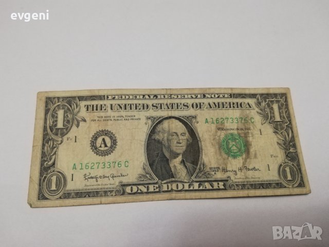 банкноти от 1 долар от 1963а г., снимка 2 - Нумизматика и бонистика - 43302695