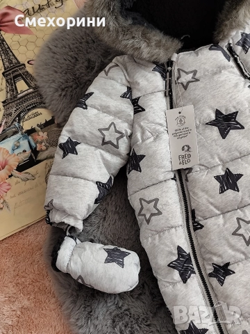 Нов зимен бебешки космонавт ескимос Fred & Flo за момченце 6-9 месеца и ръст 74см., снимка 4 - Бебешки ескимоси - 52832986