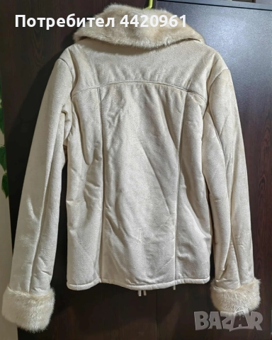 Дамско кожухче,цвят шампанско, снимка 2 - Якета - 52349767