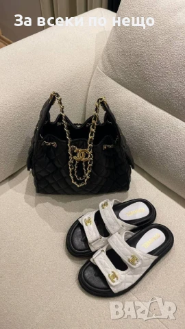 Chanel Дамски Чехли Шанел - Налични Различни Цветове Код E711, снимка 6 - Чехли - 51242465