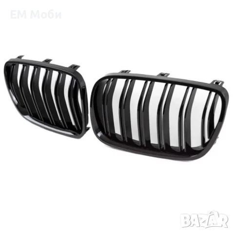 Решетки Бъбреци Двойни Черен Гланц за БМВ BMW X3 E83 2007 - 2010г., снимка 3 - Аксесоари и консумативи - 50456937