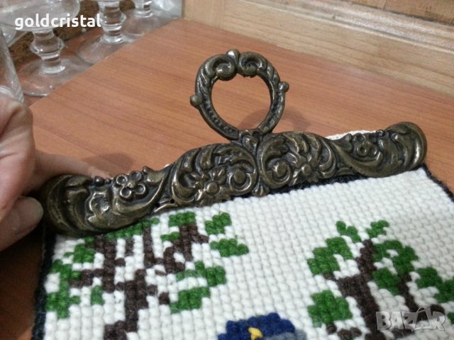 Гоблен ръчна изработка , снимка 5 - Антикварни и старинни предмети - 37685305