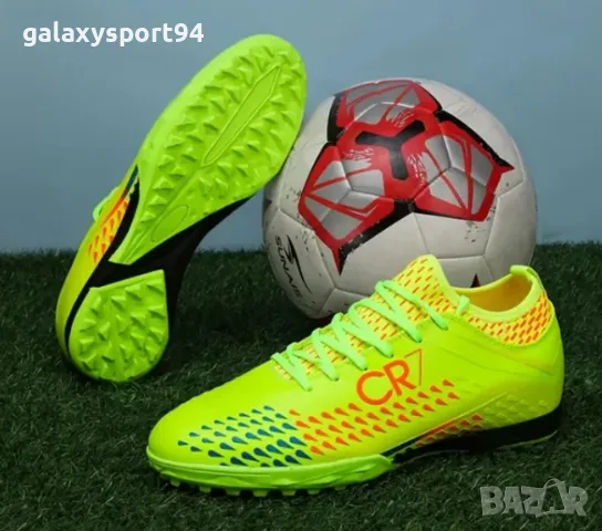 CR7 Спортни футболни Маратонки черно синьо Роналдо Ronaldo Стоножки , снимка 8 - Футбол - 48908361
