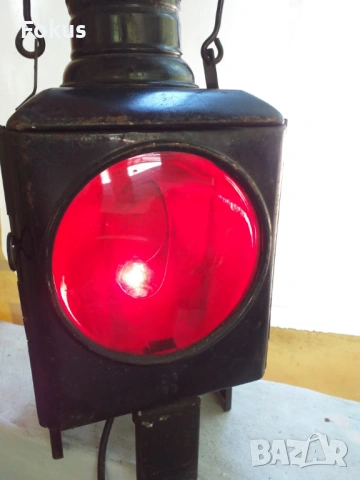 Уникална находка стар красив железничарски фенер, снимка 8 - Антикварни и старинни предмети - 53461771