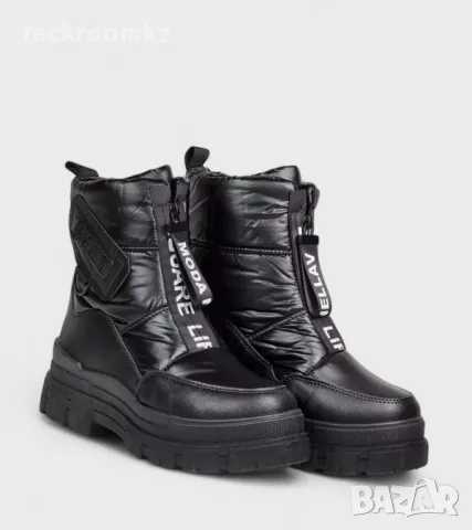 Дамски апрески с цип отпред в черен цвят 2195-1 black, снимка 4 - Дамски апрески - 48309870