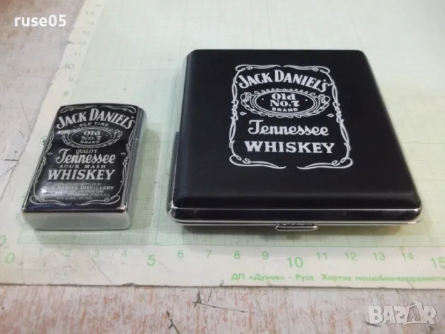 Комплект "Jack Daniels" - запалка и табакера, снимка 2 - Колекции - 48803330