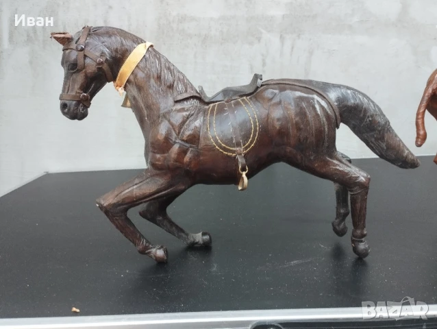 Статуетка Кожена камила / Кожена фигурка Кон , снимка 5 - Други ценни предмети - 51335706